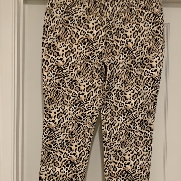 Chico's So Slimming Cheetah Personage Girlfriend Ankle Size 3 (16R) - Picture 4 of 4